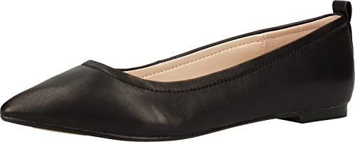 Buffalo Mujer Bailarinas, Merceditas Jolie, señora Bailarinas Clásicas, Zapatos Planos,Zapatos de Verano,clásicamente Elegantes,Black,39 EU / 6 UK