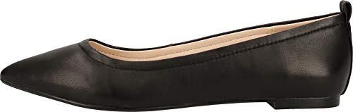 Buffalo Mujer Bailarinas, Merceditas Jolie, señora Bailarinas Clásicas, Zapatos Planos,Zapatos de Verano,clásicamente Elegantes,Black,39 EU / 6 UK