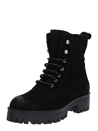 Buffalo Mujer Botines Shadow, señora Botas Chukka, Botas,Chukka Boot,Medias Botas,Botines con Cordones,botín,Plana,Black,41 EU / 7 UK