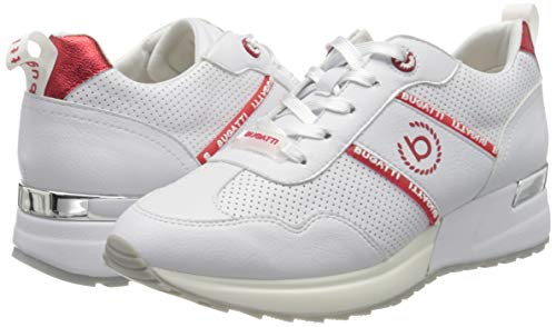 bugatti 411772035050, Zapatillas Mujer, Blanco Blanco Red 2030, 39 EU