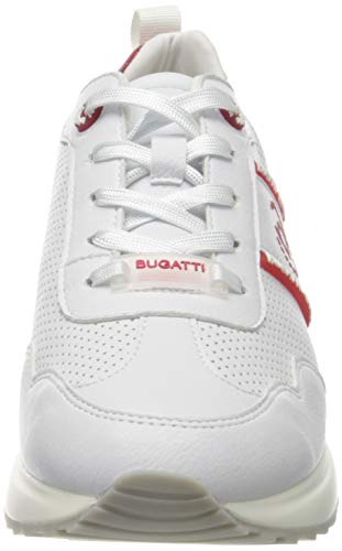 bugatti 411772035050, Zapatillas Mujer, Blanco Blanco Red 2030, 39 EU