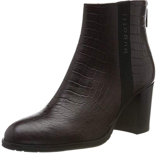 bugatti 411804311900, Botines Mujer, Rojo (Bordo/Animal Print 3582), 40 EU