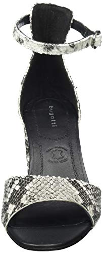 bugatti 411911803800, Sandalia con Pulsera Mujer, Blanco Reptile Print White 8320, 37 EU