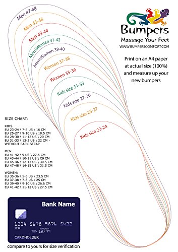 BUMPERS Sandalias de Masaje de acupresión para Mujer - Chanclas de reflexología con un cómodo diseño de Plantilla y Suela con Agarre Firme (39-40, Azul Marino)