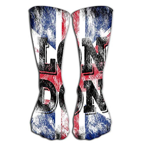 Calcetines Calcetín londres inglaterra estilo gráfico de la calle moda elegante plantilla de impresión ropa tarjeta etiqueta cartel emblema sello Calcetines Altos 50CM