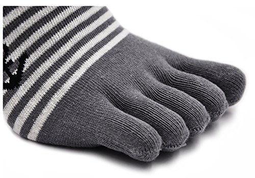 Calcetines de 5 Dedos para Hombres para Deportes Ciclismo Correr, Hombre Calcetines del dedo del pie, Calcetines Dedos de Pies Separados (Multicolor-4 pares)