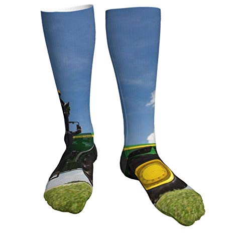 Calcetines de compresión para mujeres y hombres, divertidos y viejos tractores de granja, calcetines gruesos de tacón antiguo, ideales para correr, deportes atléticos, viajes en avión, embarazo, fútbo