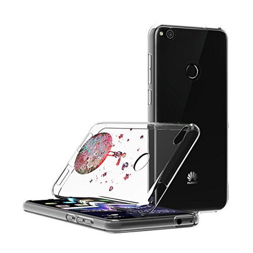 Caler Funda Huawei P8 Lite 2017 Case, Suave TPU Gel Silicona Ultra-Delgado Ligera Anti-rasguños Protección Cuentos de Hadas Carcasa para Huawei (Pequeño Príncipe Principito)