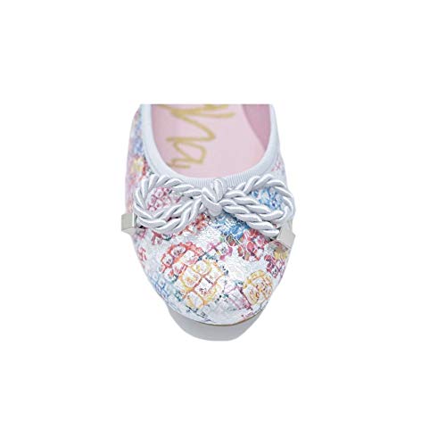 CALLAGHAN - Bailarina Vestir Piel - Cuero para: Mujer Color: ADRA Blanco/Marley Plata/ADRA Blanco Talla: 38