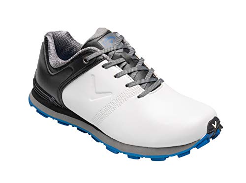 Callaway Apex Junior Waterproof Spikeless, Zapatillas de Golf, Blanco/Negro, 37 EU
