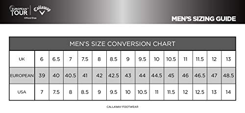CALLAWAY M574 Chev Mulligan S 2019, Zapatos de Golf Hombre, Blanco/Azul Marino, 40 EU