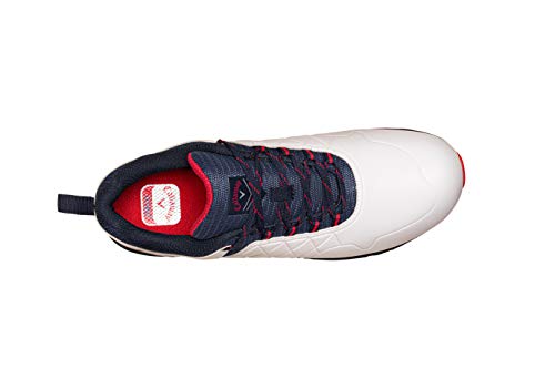 CALLAWAY W637 Lady Mulligan, Zapatos de Golf Mujer, Blanco/Azul Marino, 38 EU