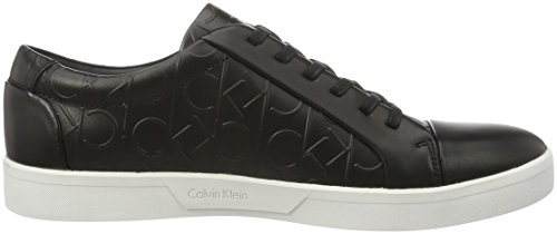 Calvin Klein IGOR Brushed CK Emboss, Zapatillas Hombre, Negro (Blk), 45 EU