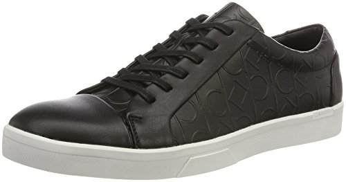 Calvin Klein IGOR Brushed CK Emboss, Zapatillas Hombre, Negro (Blk), 45 EU