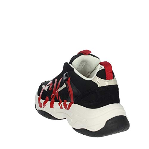 Calvin Klein Jeans B4S0651 - Zapatillas deportivas negro/rojo Rojo Size: 42 EU