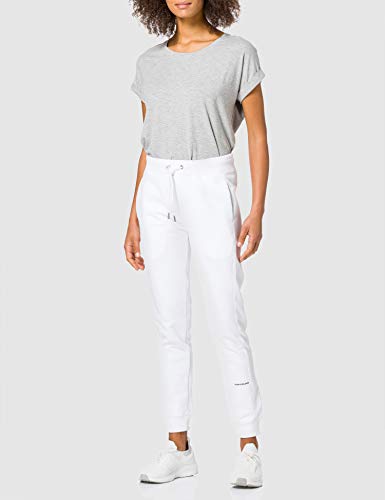 Calvin Klein Jeans Micro Branding Jogging Pant Chándal, Blanco Brillante, S para Mujer