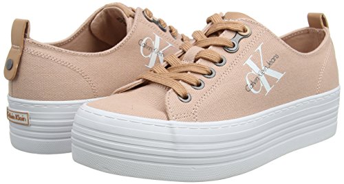 Calvin Klein Jeans Zolah Canvas, Zapatillas Mujer, Rosa (Dsk 000), 37 EU