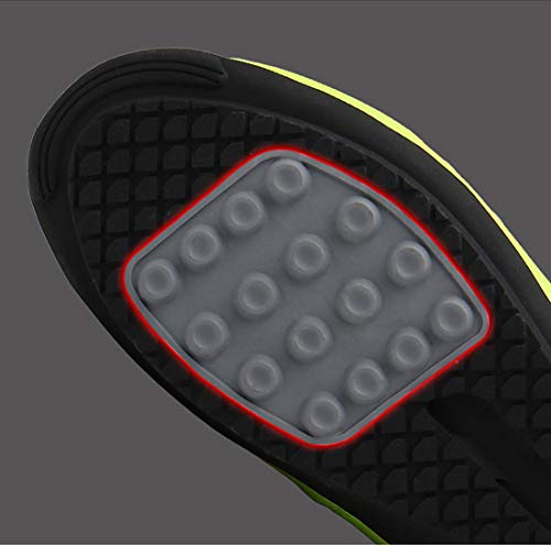 Calzado De Ciclismo Calzado De Ciclismo Sin Bloqueo Calzado Casual Unisex Buena Transpirabilidad Zapatillas De Bicicleta con Fondo Resistente Al Desgaste (40,Blanco)