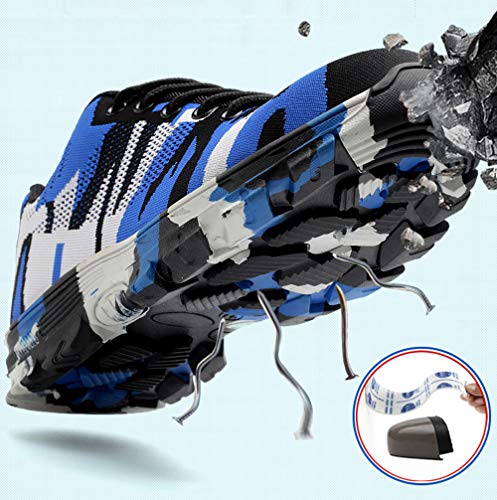 Calzado Seguridad Hombre Mujer Ligero Camuflaje Protectoras Zapatos Trabajo con Punta de Acero Zapatillas de Seguridad