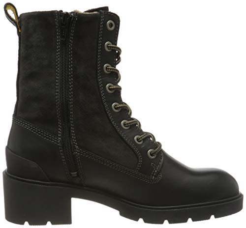 camel active Leaf, Botas de Moda Mujer, Negro, 38 EU