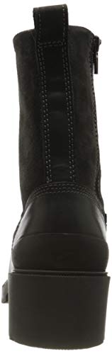 camel active Leaf, Botas de Moda Mujer, Negro, 38 EU