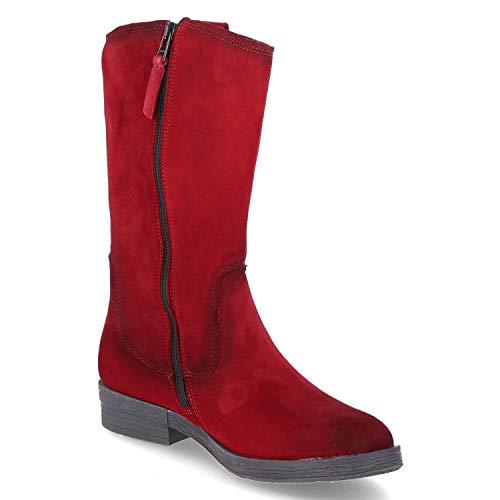 camel active Step 73, Botas Camperas para Mujer, Rojo (Dk.Red 2), 37.5 EU