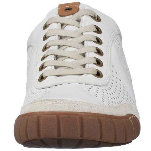 camel active - Zapatillas de Deporte de Cuero para Mujer, Color Blanco, Talla 40.5