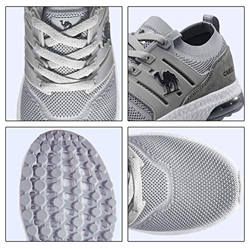 CAMEL CROWN Hombres / Mujeres Air Trainers Zapatillas de correr Ligero Absorbente de Golpes Paseo Fitness Tenis Fitness Zapatillas, color, talla 42 1/3 EU