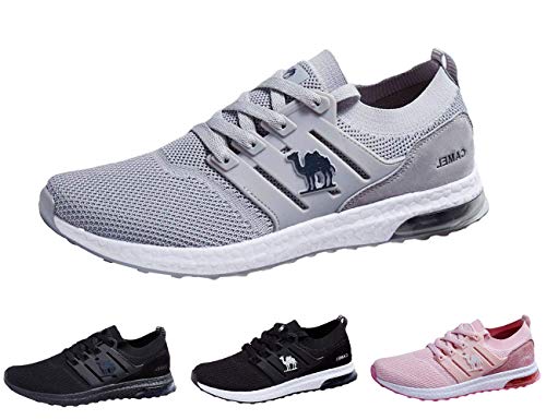 CAMEL CROWN Hombres / Mujeres Air Trainers Zapatillas de correr Ligero Absorbente de Golpes Paseo Fitness Tenis Fitness Zapatillas, color, talla 42 1/3 EU
