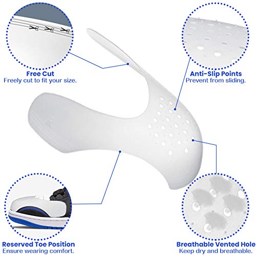 Camfosy - Hormas para zapatos, 3 ParesPreventor de pliegues de zapatos Protectores antiarrugas para protectores de zapatillas para las arrugas de los dedos del pie Adecuado para hombres mujeres