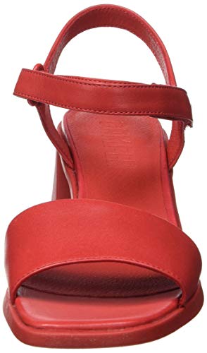 Camper Karolina K200101-013, Sandal Mujer, Red, 39