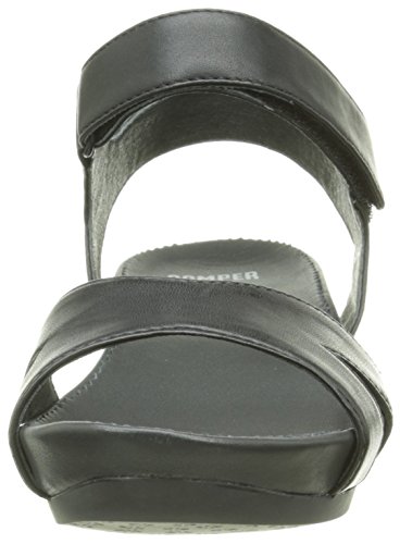 Camper - Micro, Sandalias con Cuña Mujer, Negro (Black 005), 37 EU