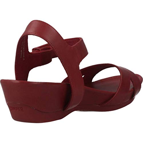 Camper Micro, Sandalias con Punta Abierta Mujer, Rosa (Medium Red 610), 40 EU
