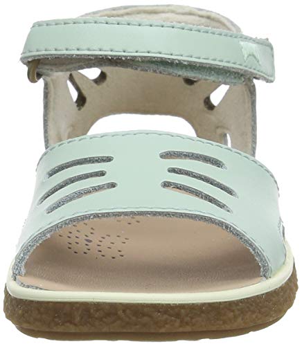 Camper Miko Sandal Fw, Sandalias con Punta Abierta Niños, Verde (Lt/Pastel Green 330), 25 EU