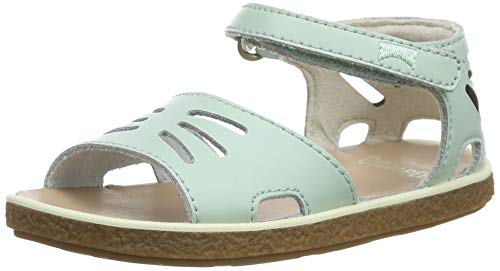 Camper Miko Sandal Fw, Sandalias con Punta Abierta Niños, Verde (Lt/Pastel Green 330), 25 EU