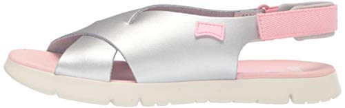 Camper Oruga Sandal Kids, Sandalia de cuña Niñas, Medium Gray, 28 EU