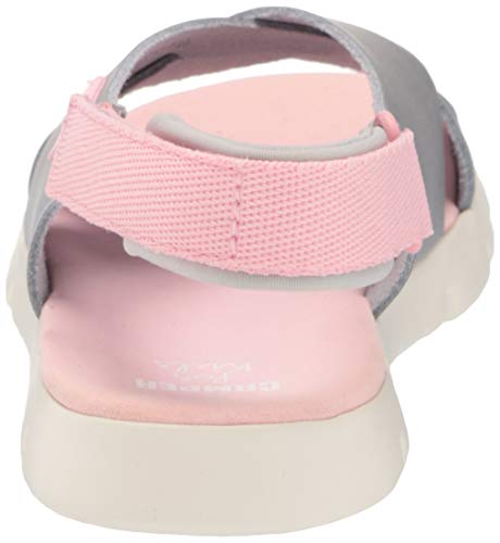 Camper Oruga Sandal Kids, Sandalia de cuña Niñas, Medium Gray, 28 EU
