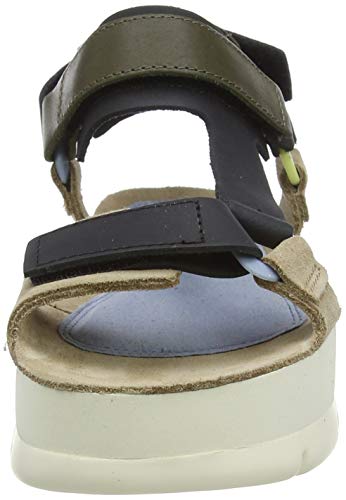 Camper Oruga Up, Sandalias con Punta Abierta Mujer, Rosa (Multi/Assorted 999), 39 EU