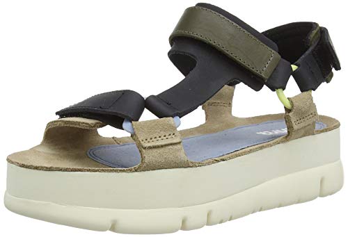 Camper Oruga Up, Sandalias con Punta Abierta Mujer, Rosa (Multi/Assorted 999), 39 EU