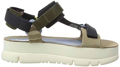 Camper Oruga Up, Sandalias con Punta Abierta Mujer, Rosa (Multi/Assorted 999), 39 EU