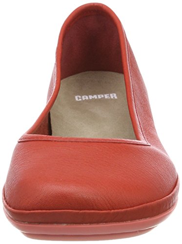 Camper Right Nina, Bailarinas con punta cerrada para Mujer, Rojo (Medium Red 610), 36 EU