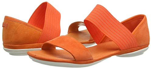 Camper Right Nina, Sandalias con Punta Abierta Mujer, Naranja (Medium Orange 810), 41 EU