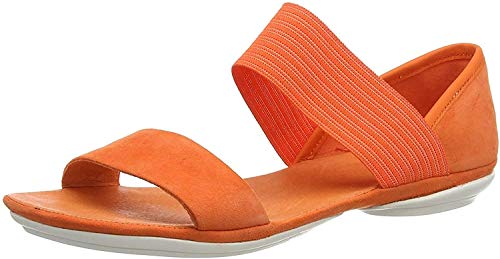 Camper Right Nina, Sandalias con Punta Abierta Mujer, Naranja (Medium Orange 810), 41 EU