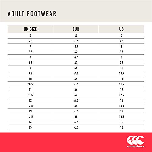 Canterbury Phoenix 3.0 Soft Ground, Zapatillas para Rugby Hombre, Liquen Prof Verde/Negro/Puffin39 Colores Bill, 44 EU