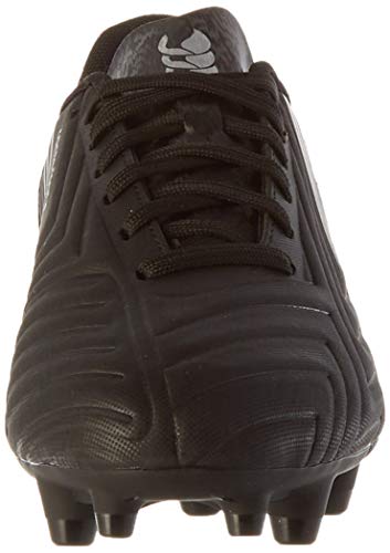 Canterbury Speed 3.0 Firm Ground, Zapatillas para Rugby Hombre, Negro/Gris Oscuro/Plata Claro, 43 EU