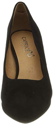 CAPRICE 9-9-22402-25 004, Zapatos de tacón con Punta Cerrada Mujer, Piel Negra, 40 EU