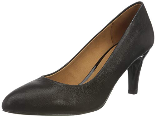 CAPRICE 9-9-22405-25, Bomba Mujer, Color Negro Brillante, 38 EU