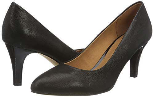 CAPRICE 9-9-22405-25, Bomba Mujer, Color Negro Brillante, 38 EU