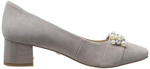 Caprice Elodie, Zapatos de Tacón Mujer, Gris (Lt Grey Suede 201), 40 EU