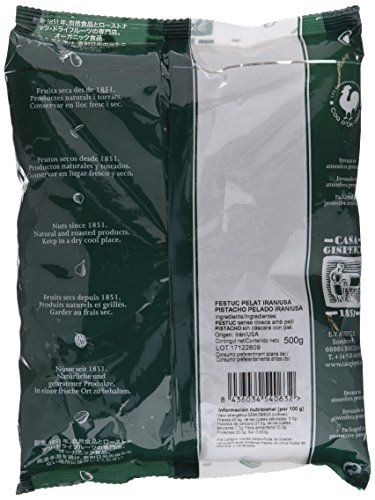Casa Gispert Pistacho Crudo Mondado Frutos Secos, 500 Gramos